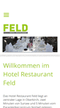 Mobile Screenshot of hotel-feld.ch